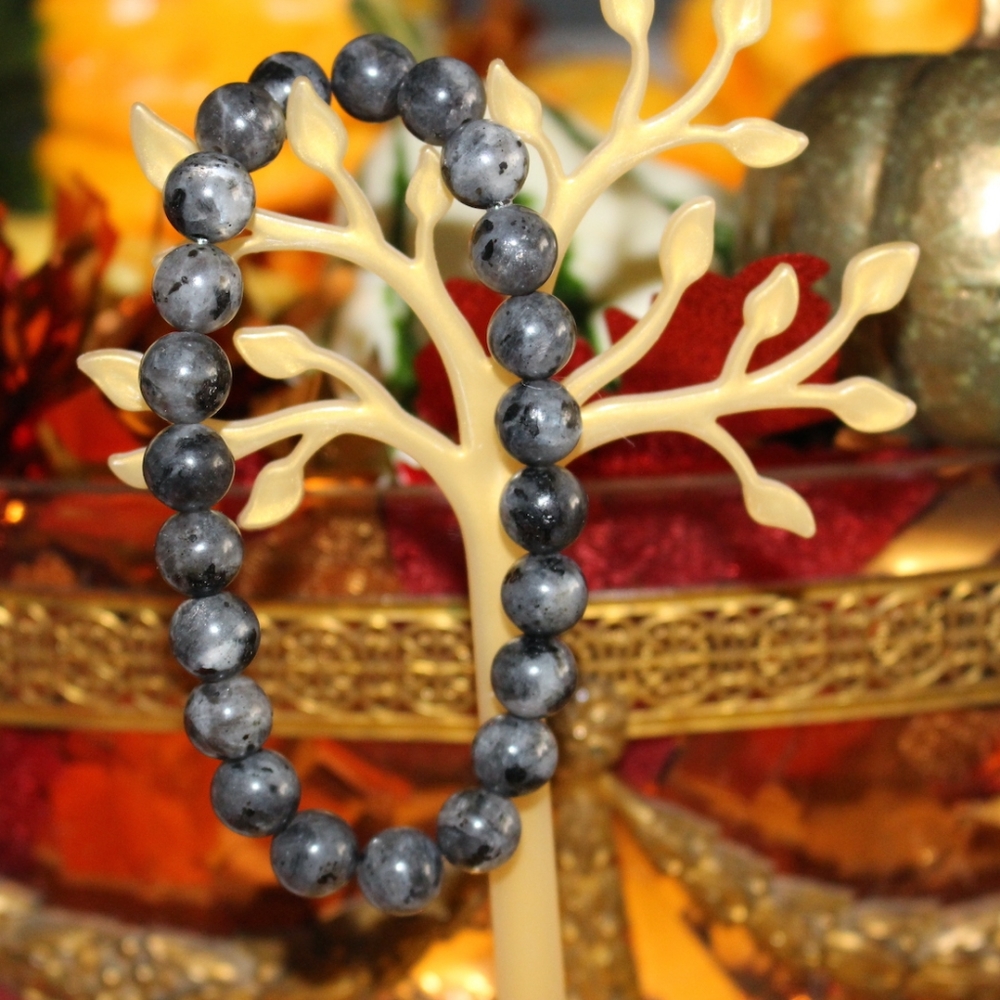 Handmade 8mm Labradorite Healing Crystal Beaded Bracelet